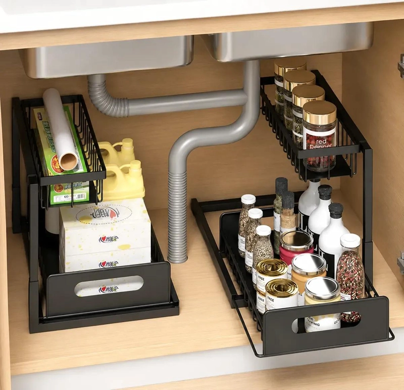 ORGANIZADOR EXTRAIBLE DE COCINA Y BAÑO CON 2 NIVELES - 3