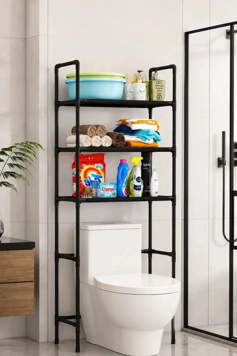 ESTANTE ORGANIZADOR DE BAÑO O LAVANDERIA DE 3 NIVELES - 1