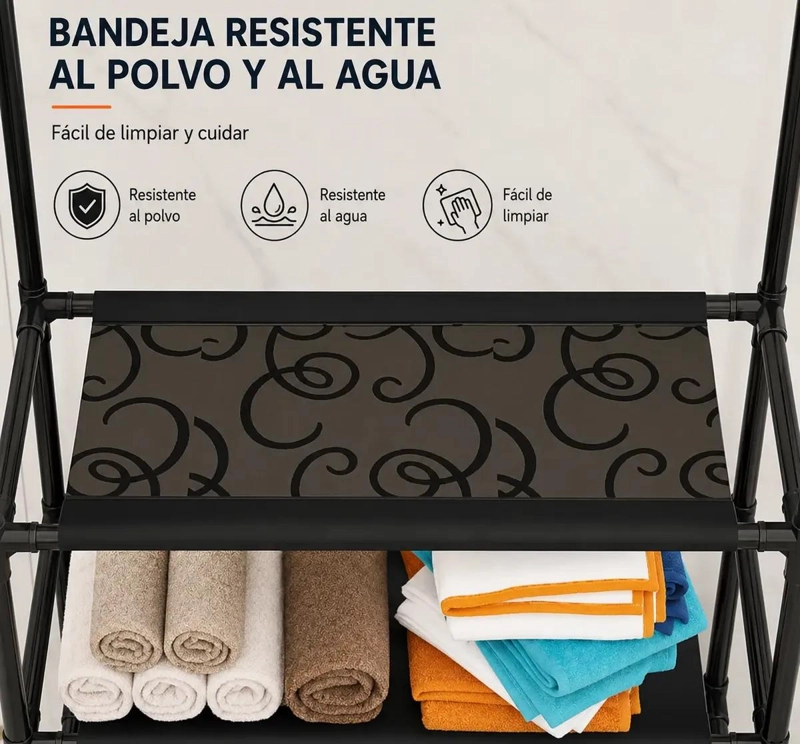 ESTANTE ORGANIZADOR DE BAÑO O LAVANDERIA DE 3 NIVELES - 3