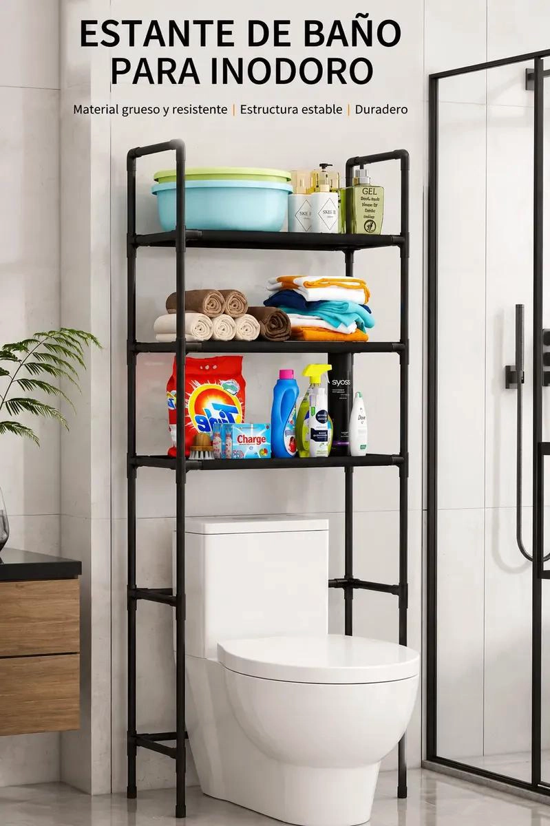 ESTANTE ORGANIZADOR DE BAÑO O LAVANDERIA DE 3 NIVELES - 6