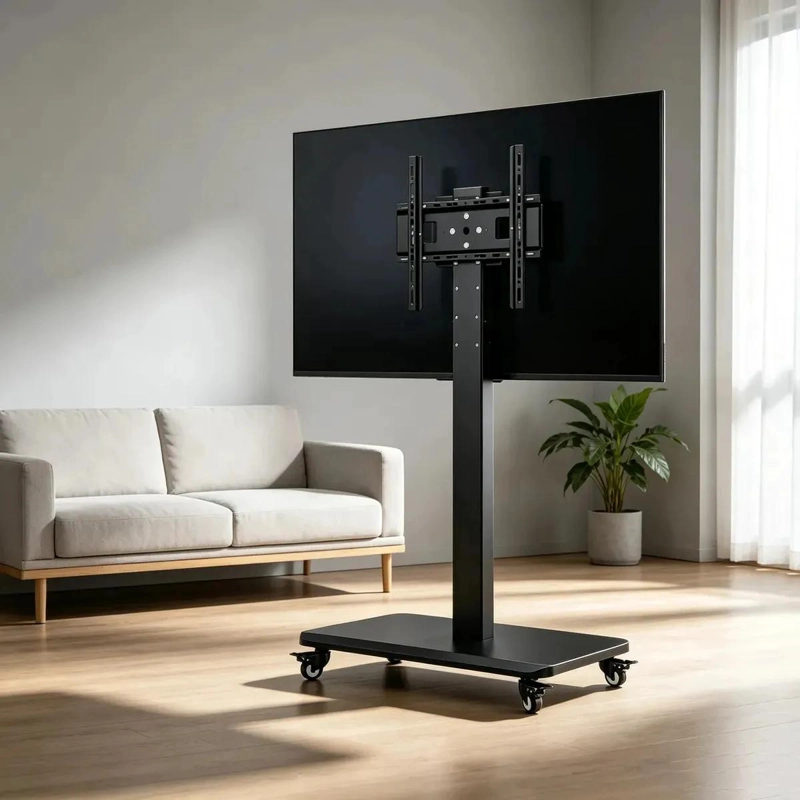 SOPORTE MOVIL PARA TELEVISORES DE 32 A 55 PULGADAS CON RUEDAS - 4