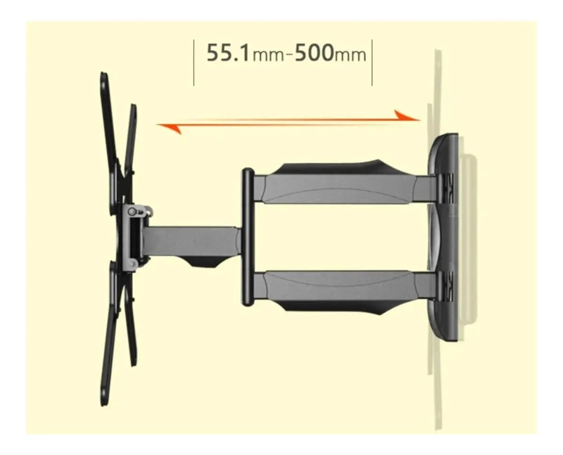SOPORTE DE PARED PARA TELEVISOR AJUSTABLE DE 32 A 55 PULGADAS - 6
