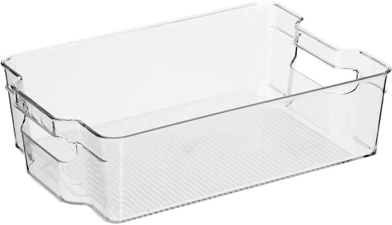 CAJON ORGANIZADOR TRANSPARENTE PARA REFRIGERADOR Y DESPENSA - 3
