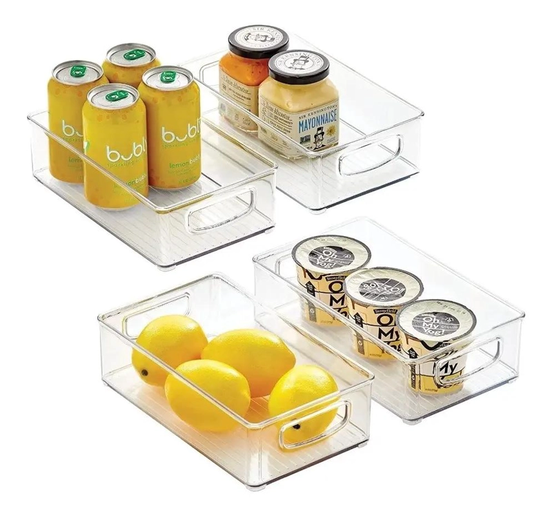CAJON ORGANIZADOR TRANSPARENTE PARA REFRIGERADOR Y DESPENSA - 7