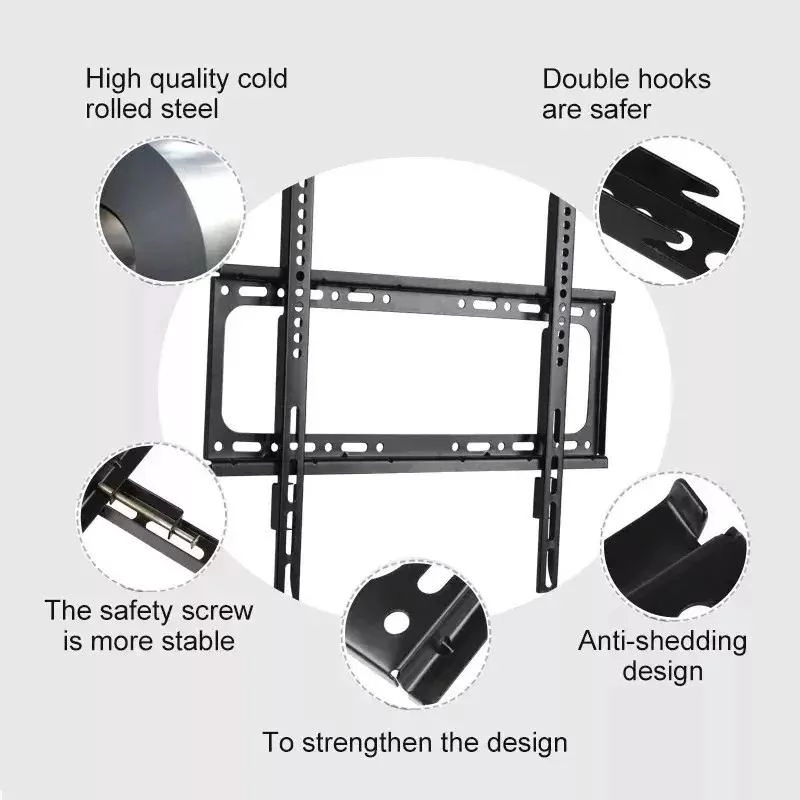 SOPORTE DE PARED FIJO PARA TV DE 40 A 85 PULGADAS - 4
