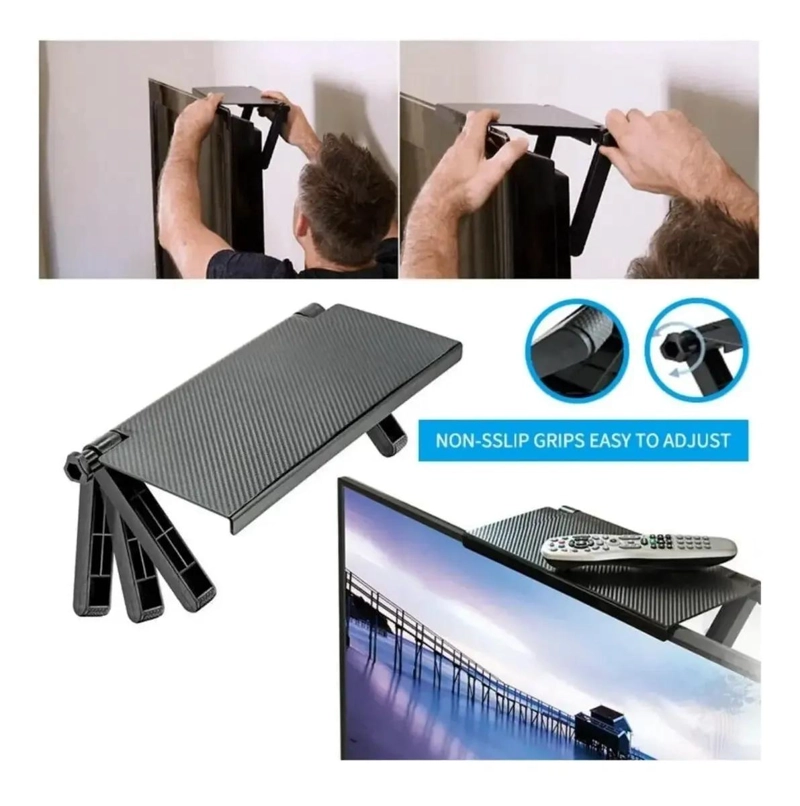 PACK DE 2 REPISAS PLEGABLES PARA SOPORTE DE PANTALLA TV - 4