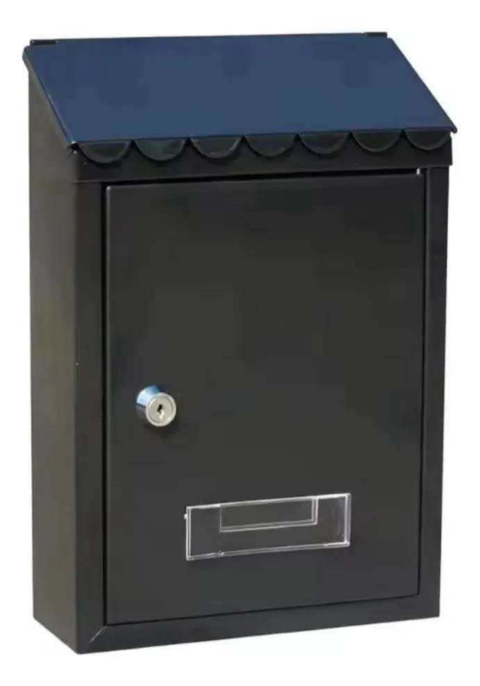 BUZON DE METAL CON LLAVE Y TAPA PARA CARTAS 30X21.7X7 CM - 2