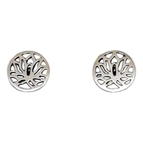 AROS MINI FLOR DE LOTO EN PLATA FINA 925 - 2