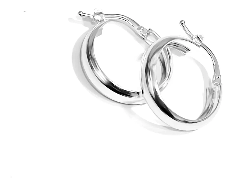 AROS DE ARGOLLA BISAGRA EN PLATA FINA 925 DE 19MM - 1