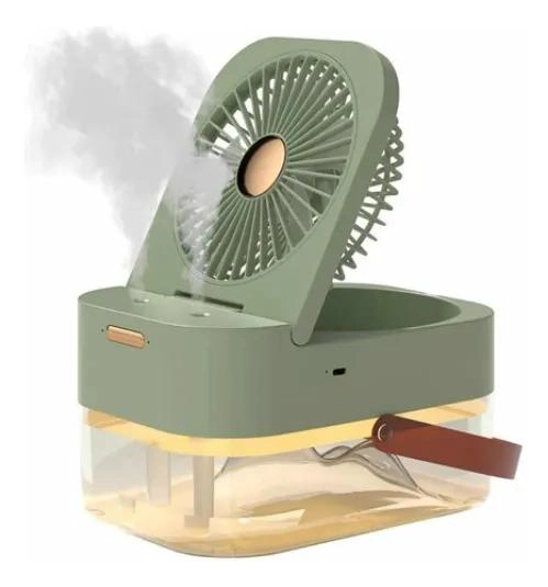 MINI VENTILADOR ENFRIADOR DE AIRE CON LUCES LED Y USB - 2