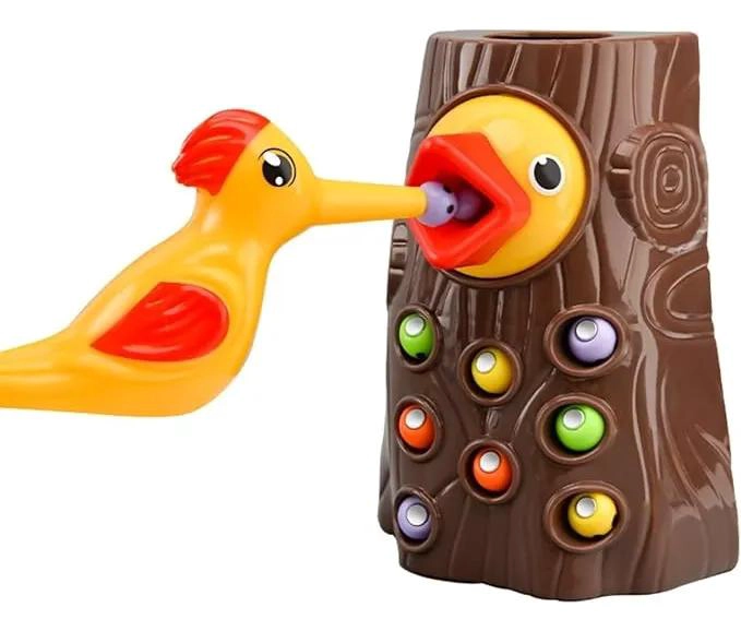 JUGUETE EDUCATIVO PAJARO CARPINTERO PARA NIÑOS DE 2 A 3 AÑOS - 1