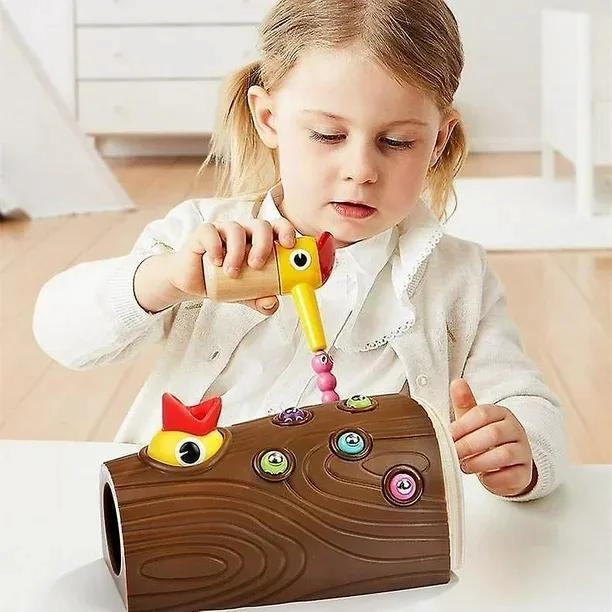 JUGUETE EDUCATIVO PAJARO CARPINTERO PARA NIÑOS DE 2 A 3 AÑOS - 2