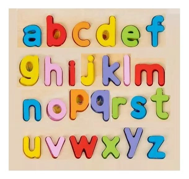 ROMPECABEZAS DE MADERA ABECEDARIO CON LETRAS MINUSCULAS PARA NIÑOS - 3