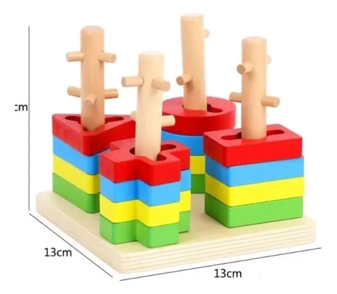 PACK DE JUGUETES DIDACTICOS DE MADERA PARA NIÑOS - 5
