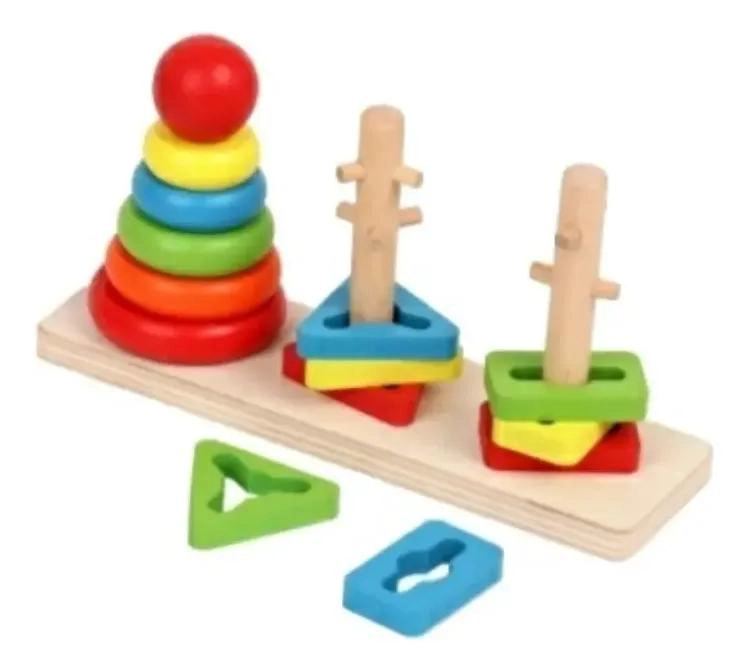 PACK DE JUGUETES DIDACTICOS DE MADERA PARA NIÑOS - 8