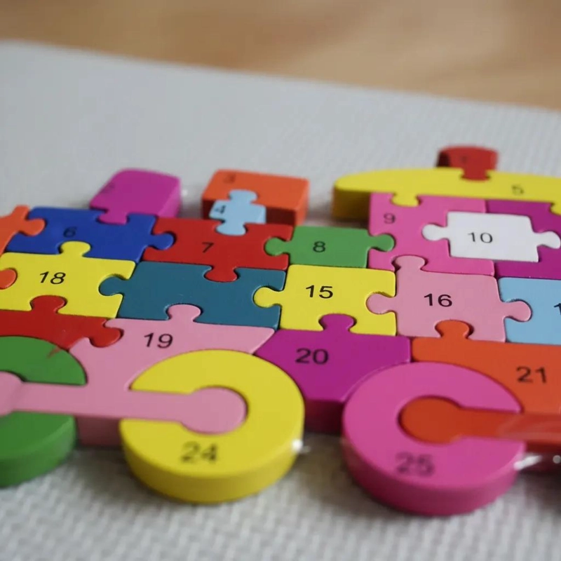 PUZZLE 3D DE MADERA CON ALFABETO Y NUMEROS PARA NIÑOS - 5