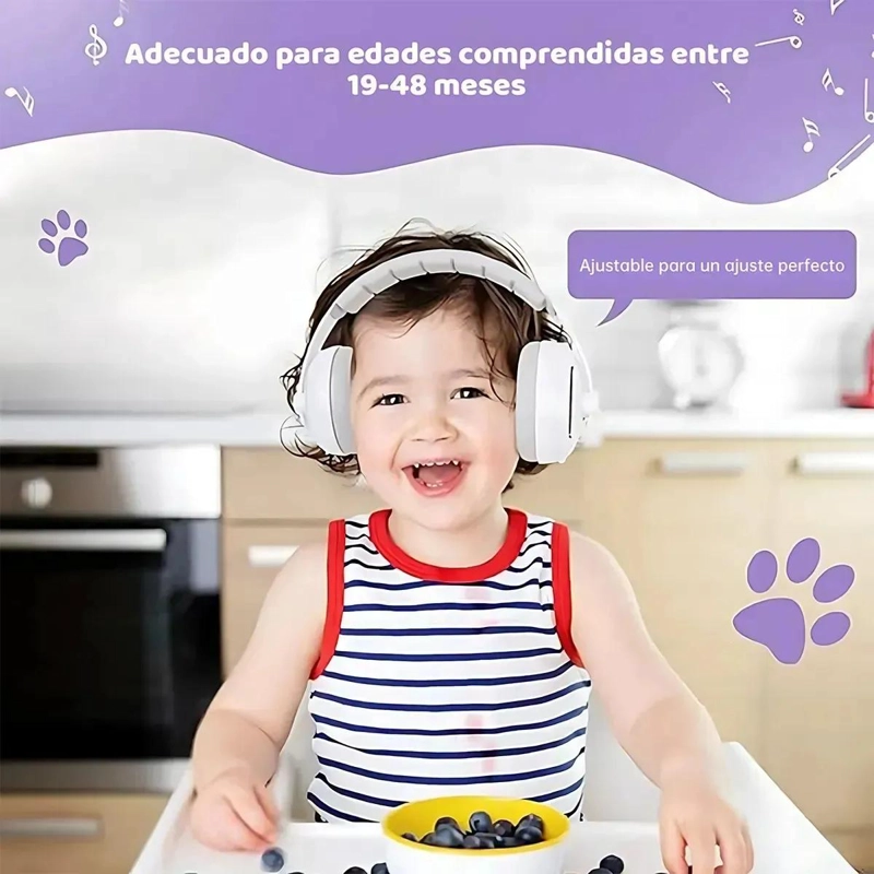 OREJERAS ANTIRUIDO PARA BEBE S 0-4 AÑOS CON PROTECCION AUDITIVA - 5
