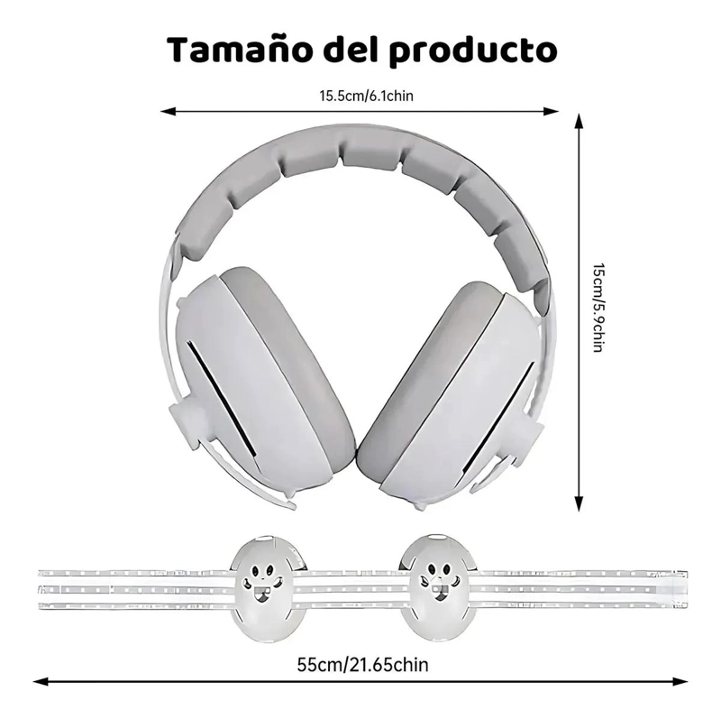 OREJERAS ANTIRUIDO PARA BEBE S 0-4 AÑOS CON PROTECCION AUDITIVA - 9