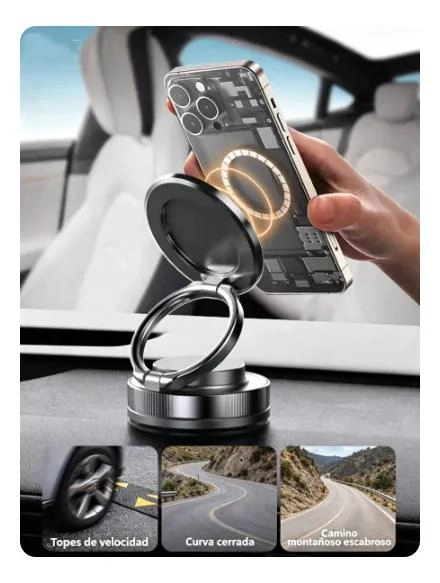 SOPORTE MOVIL UNIVERSAL PARA COCHE CON ROTACION 360° - 2