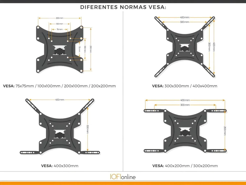 SOPORTE ARTICULADO PARA TV DE 14 A 55 PULGADAS Y 50 KG - 5