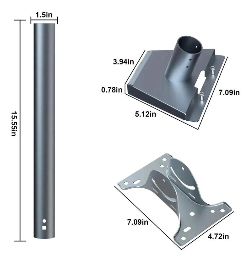 SOPORTE ESTABLE PARA ANTENA CON KIT DE INSTALACION COMPLETO - 3
