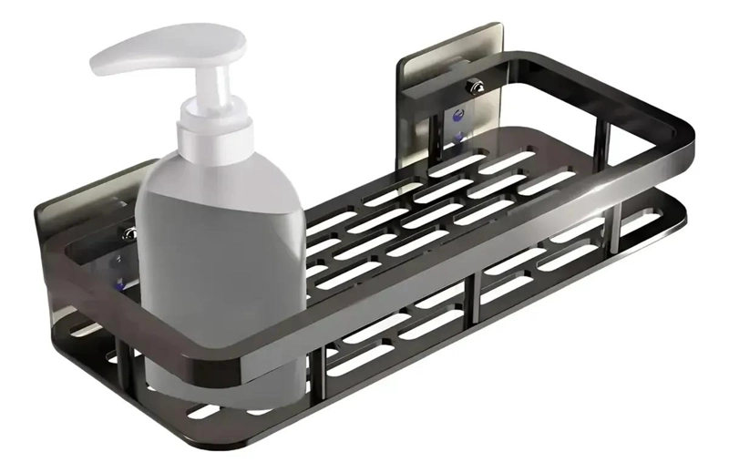 ESTANTERIA DE DUCHA PARA BAÑO EN COLOR NEGRO - 1