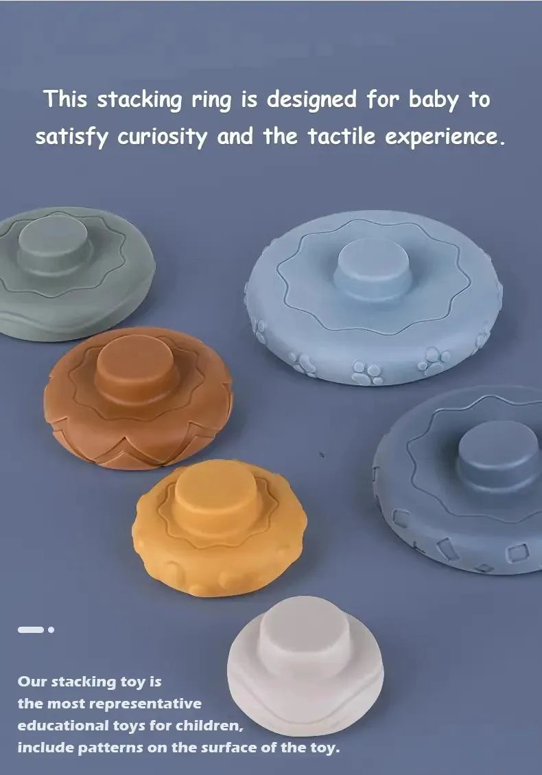 TORRE SENSORIAL 2 EN 1 BLOQUES NUME RICOS Y AROS PARA BEBE S - 3