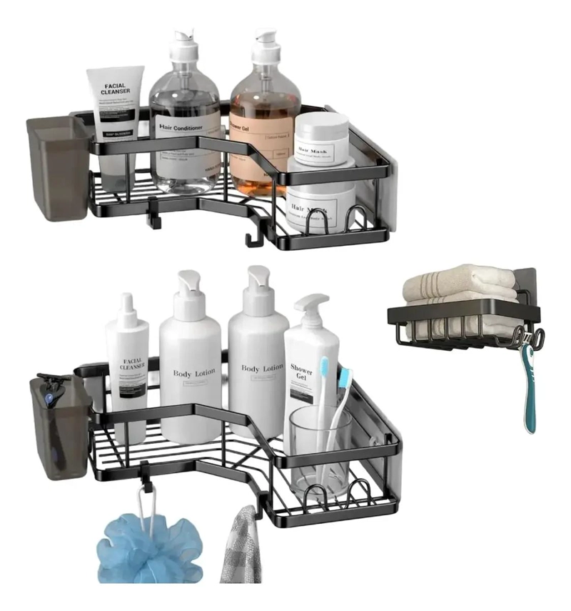 ORGANIZADOR DOBLE PARA DUCHA Y BAÑO CON ESTANTES - 1
