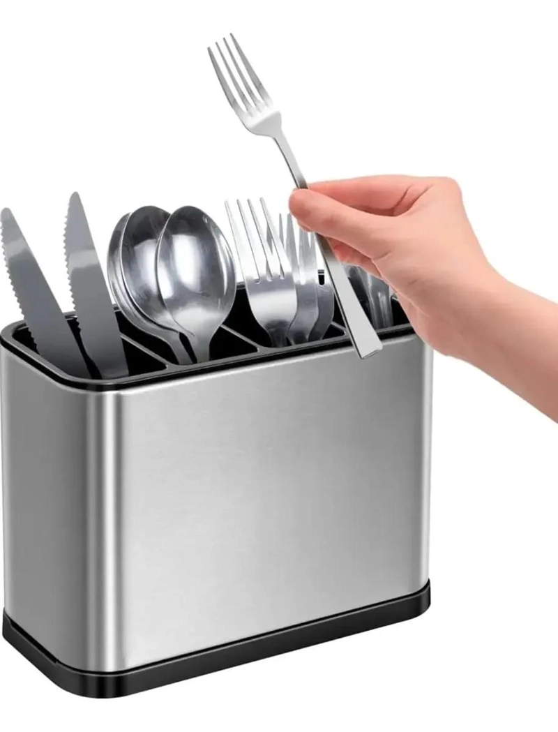 ORGANIZADOR DE UTENSILIOS DE COCINA CON DRENAJE RAPIDO - 1