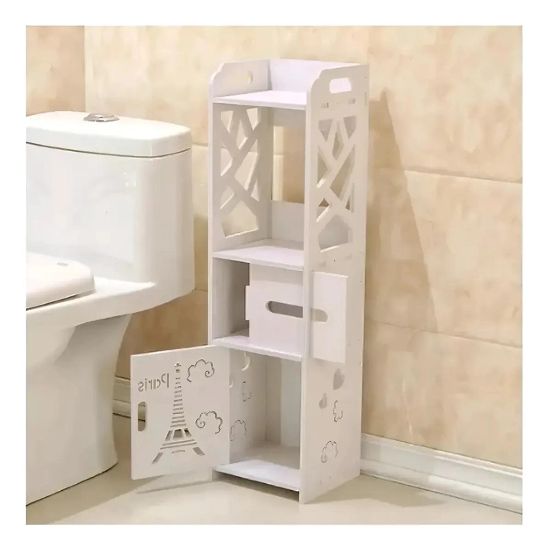 ESTANTE ORGANIZADOR DE BAÑO BLANCO MODERNO Y FUNCIONAL - 3