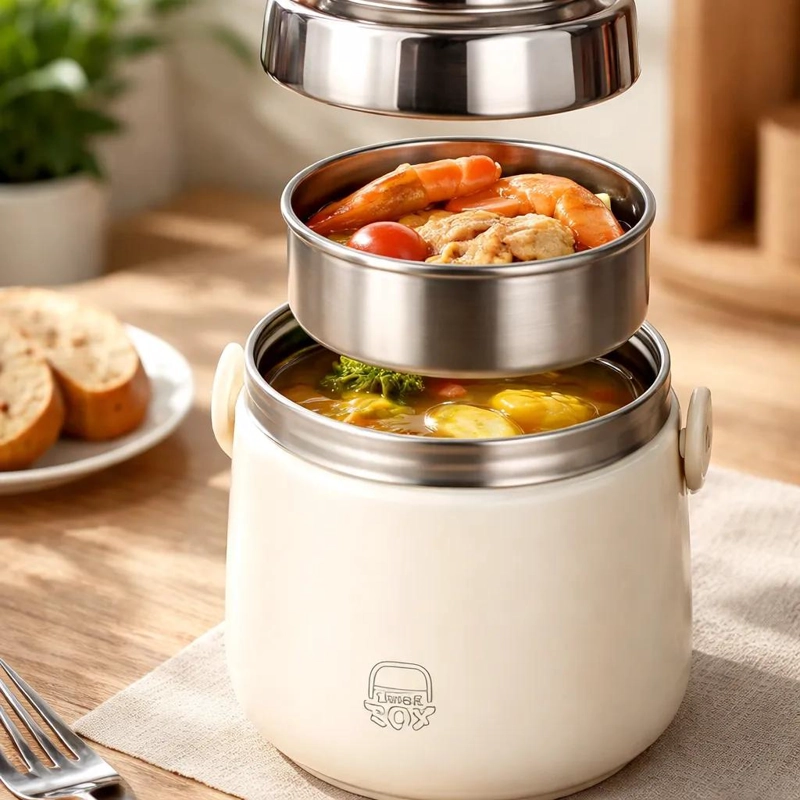 TAZA TE RMICA DE ACERO INOXIDABLE PARA BEBIDAS CALIENTES Y FRIAS - 1