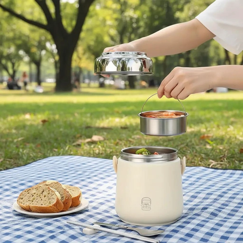 TAZA TE RMICA DE ACERO INOXIDABLE PARA BEBIDAS CALIENTES Y FRIAS - 2