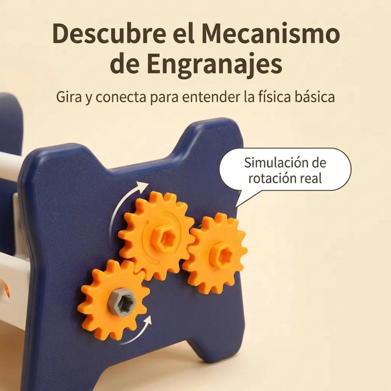 CAJA DE HERRAMIENTAS DE MADERA CON 56 ACCESORIOS PARA NIÑOS - 5