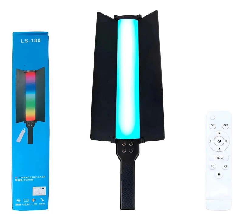 BARRA DE LUZ LED RGB PORTATIL CON CONTROL REMOTO - 1