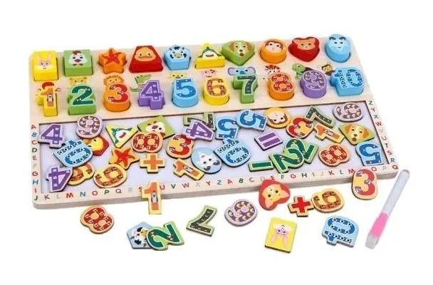 PIZARRA MAGNE TICA DIDACTICA INFANTIL DE MADERA 2 EN 1 - 5