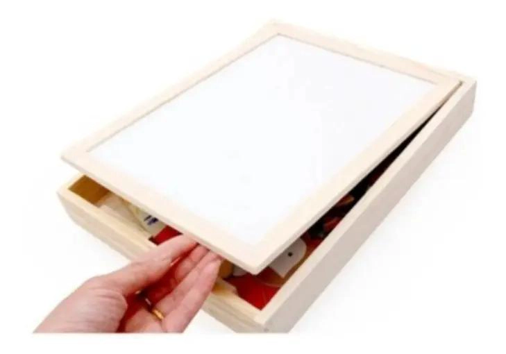 PIZARRA MAGNE TICA DIDACTICA INFANTIL DE MADERA 2 EN 1 - 9