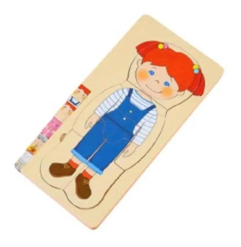 ROMPECABEZAS DE MADERA MULTICAPA DEL CUERPO HUMANO PARA NIÑOS - 2