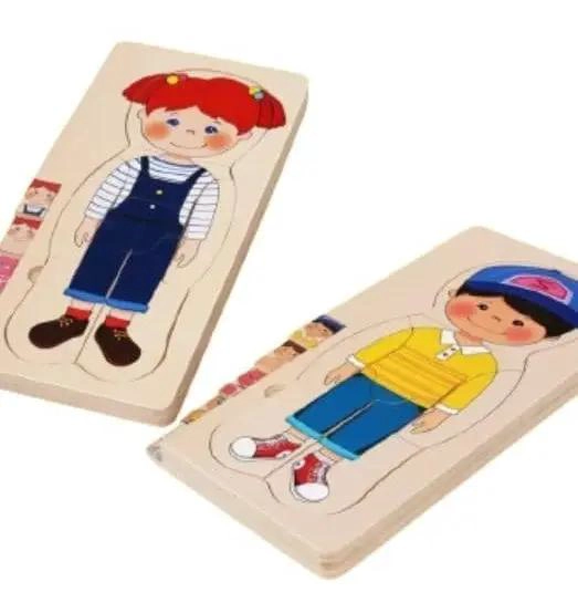 ROMPECABEZAS DE MADERA MULTICAPA DEL CUERPO HUMANO PARA NIÑOS - 6