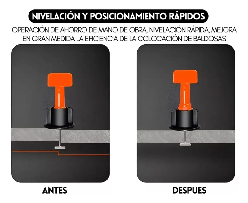 KIT NIVELADOR CERAMICA PORCELANATO REUTILIZABLE 250 UNIDADES - 3