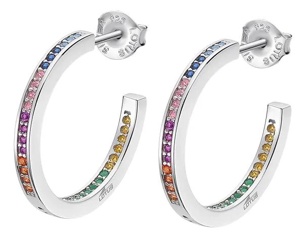 AROS DE PLATA 925 ELEGANTES PARA MUJER - 1