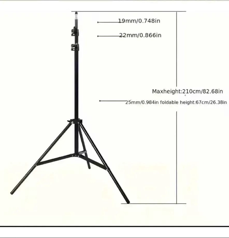 SOPORTE PROFESIONAL PARA ARO DE LUZ 2,1 METROS - 6