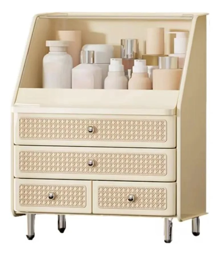 ORGANIZADOR DE MAQUILLAJE CON COMPARTIMENTOS Y CAJONES - 1