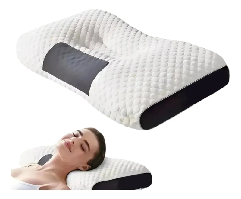 ALMOHADA ERGONOMICA SOPORTE CERVICAL PARA SUEÑO REPARADOR - 1