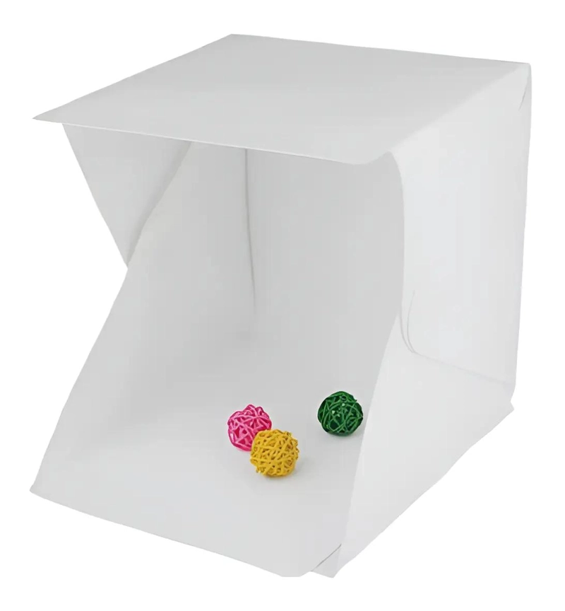 CAJA DE LUZ PLEGABLE PARA FOTOGRAFIA 30X30CM CON FONDOS - 1