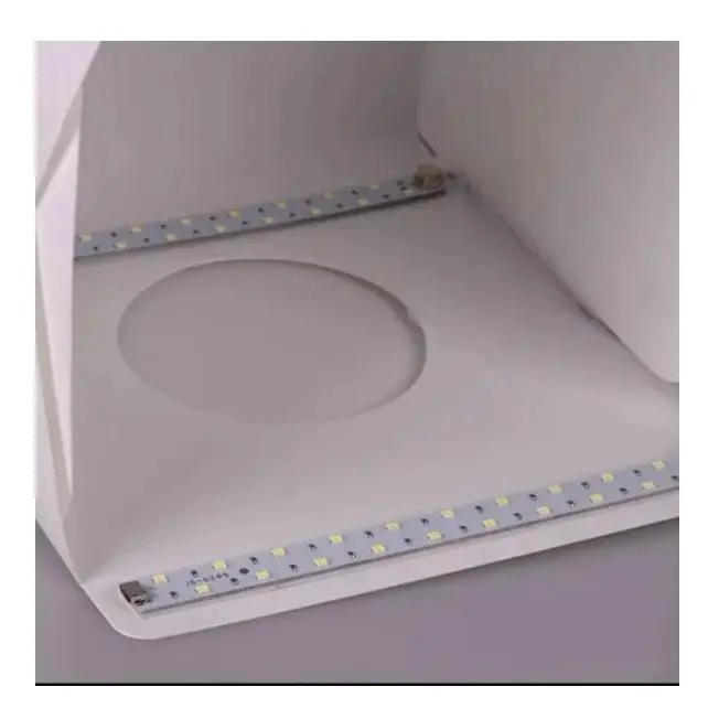 CAJA DE LUZ PLEGABLE PARA FOTOGRAFIA 30X30CM CON FONDOS - 2