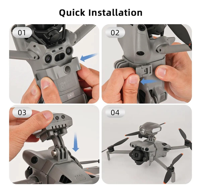 SOPORTE PARA CAMARA DE ACCION COMPATIBLE CON DRONES DJI MINI 5 PRO - 4