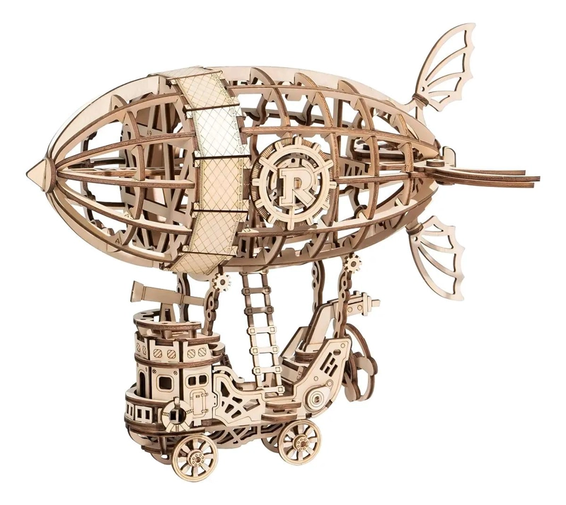 ROMPECABEZAS 3D DE MADERA DIRIGIBLE PARA ARMAR - 5