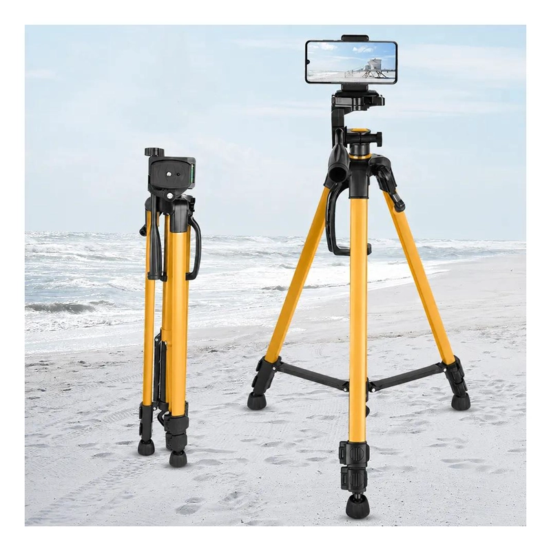 TRIPODE PROFESIONAL GRANDE PARA CAMARA Y CELULAR DE 140 CM - 2