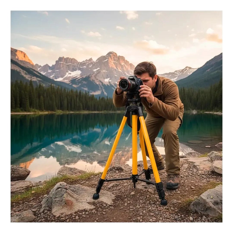 TRIPODE PROFESIONAL GRANDE PARA CAMARA Y CELULAR DE 140 CM - 4