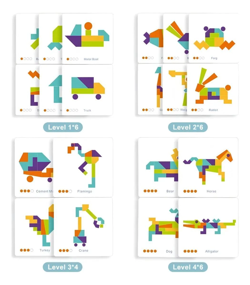 PUZZLE 3D DE MADERA 21 PIEZAS TEMATICA ARTE PARA NIÑOS - 3